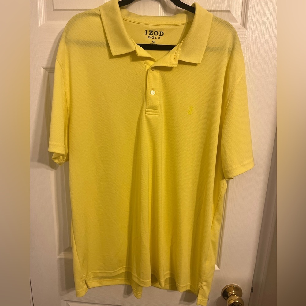 New IZOD XXL bright yellow golf polo